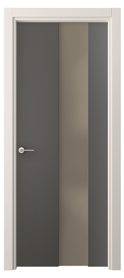 Межкомнатная дверь Фридом 4226 ПЭТ графитовый Сатинированное бронзовое стекло, триплекс Цена 39999 ₽ | Volhovec