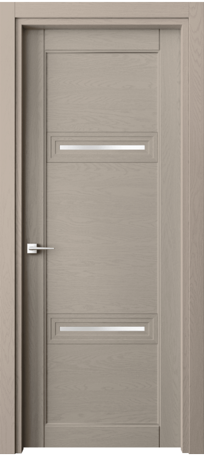 Межкомнатная дверь Эго 6113 Дуб бисквитный Сатинированное стекло Цена 130499 ₽ | Volhovec