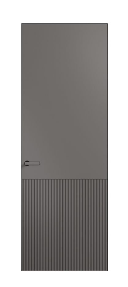 Межкомнатная дверь Вельвет АКП 8204 Матовый классический серый. Цена 72069  | Volhovec
