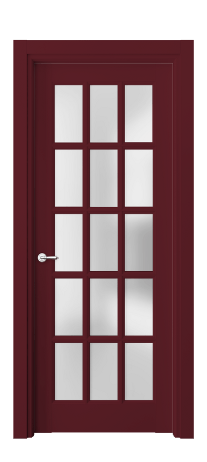 Межкомнатная дверь Тоскана Грильято 6311 Матовый белоснежный Сатинированное стекло Цена 151599 ₽ | Volhovec