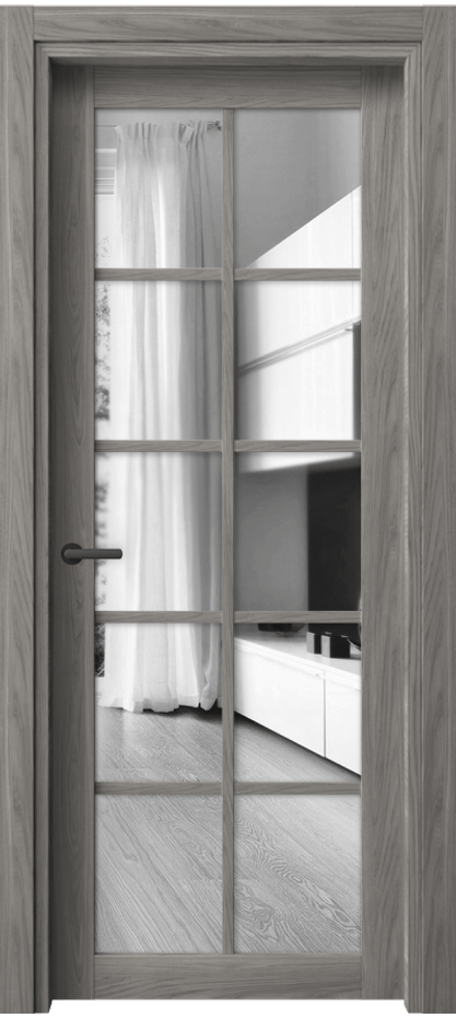 Межкомнатная дверь Нео 2106 Имбирный ясень Двустороннее зеркало, триплекс Цена 42399 ₽ | Volhovec