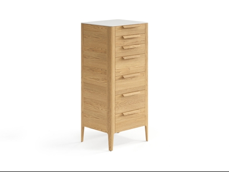 Мебель Комод Пьега 7 ящиков. Цвет Дуб пшеничный матовый. Материал Массив дуба матовый. Коллекция Комод Пьега 7 ящиков. Картинка.