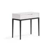 Консоль Velvet 1 ящик Матовый пудровый белый