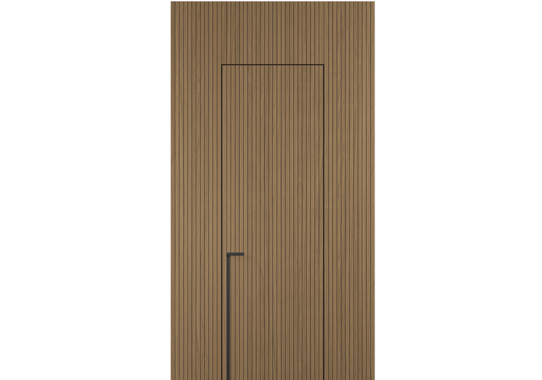 Панели для отделки стен Стеновая панель Фрезерованные Дуб сепия матовый рифт. Цвет Дуб сепия матовый рифт. Материал Радиальный шпон НатурВуд. Коллекция Фрезерованные. Картинка.