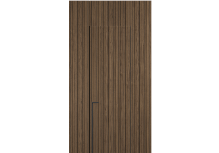 Панели для отделки стен Стеновая панель Фрезерованные Орех умбра матовый рифт. Цвет Орех умбра матовый рифт. Материал Радиальный шпон НатурВуд. Коллекция Фрезерованные. Картинка.