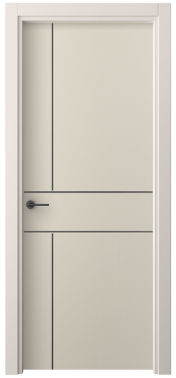 Дверь межкомнатная 4209 ПЭСБ. Цвет ПЭТ светло-бежевый. Материал ПЭТ. Коллекция Фридом. Картинка.