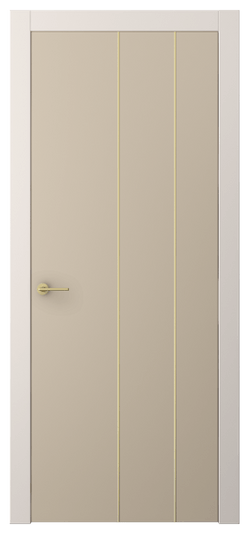 Дверь межкомнатная АКП 4205 ПЭСК. Цвет ПЭТ серо-коричневый . Материал ПЭТ. Коллекция Фридом. Картинка.