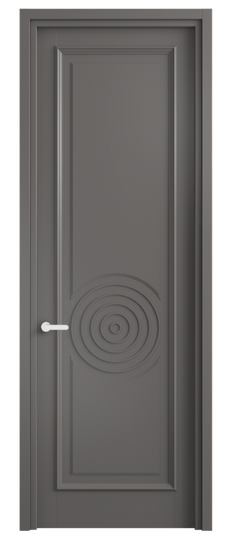 Дверь межкомнатная 6709 МКЛС . Цвет Матовый классический серый. Материал Гладкая эмаль. Коллекция Шарм. Картинка.