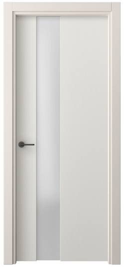 Дверь межкомнатная 4224 ПЭБЛ САТ. Цвет ПЭТ белоснежный. Материал ПЭТ. Коллекция Фридом. Картинка.