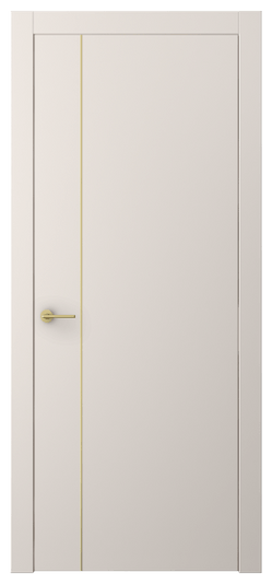 Дверь межкомнатная АКП 4201 ПЭТБ. Цвет ПЭТ тёплый-белый. Материал ПЭТ. Коллекция Фридом. Картинка.