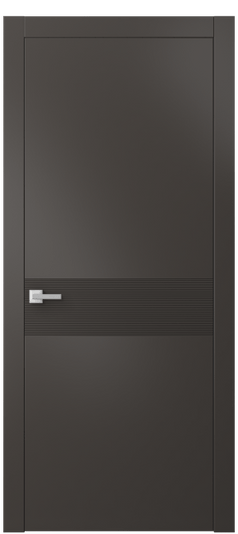 Дверь межкомнатная 8041 МАН. Цвет Матовый антрацит. Материал Гладкая эмаль. Коллекция Линия. Картинка.