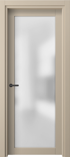 Дверь межкомнатная 2102 ПЭСБ САТ. Цвет ПЭТ светло-бежевый. Материал ПЭТ. Коллекция Нео. Картинка.