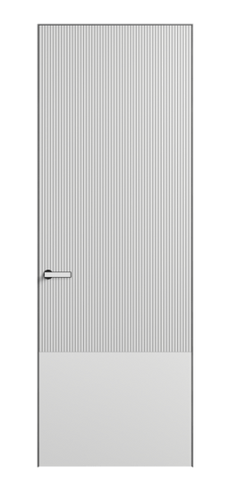 Дверь межкомнатная 8203 МБЛ. Цвет Матовый белоснежный. Материал Гладкая эмаль. Коллекция Вельвет. Картинка.