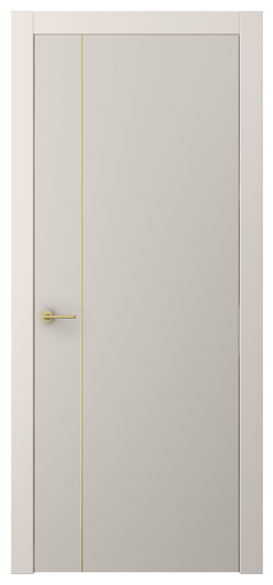 Дверь межкомнатная АКП 4201 ПЭСС. Цвет ПЭТ светло-серый. Материал ПЭТ. Коллекция Фридом. Картинка.