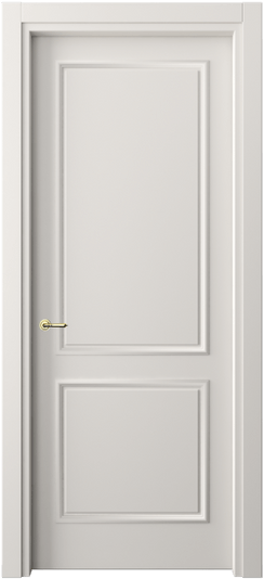 Дверь межкомнатная 8121 МПБЛ. Цвет Матовый пудровый белый. Материал Гладкая эмаль. Коллекция Париж. Картинка.