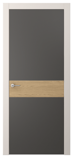 Дверь межкомнатная АКП 4221 ПЭГФ. Цвет ПЭТ графитовый. Материал ПЭТ. Коллекция Фридом. Картинка.