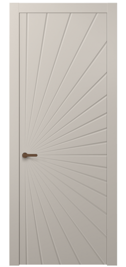 Дверь межкомнатная 8649 МСБЖ . Цвет Матовый светло-бежевый. Материал Гладкая эмаль. Коллекция Альба. Картинка.