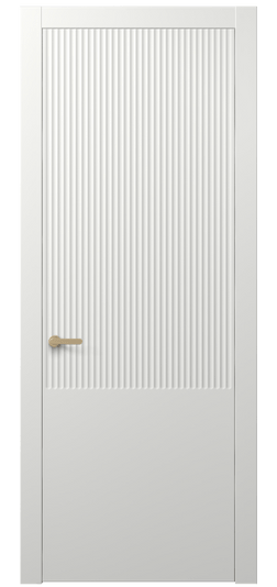 Дверь межкомнатная АКП 8645 МССР. Цвет Матовый светло-серый. Материал Гладкая эмаль. Коллекция Альба. Картинка.