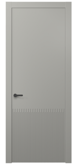 Дверь межкомнатная 8626 МНСР . Цвет Матовый нейтральный серый. Материал Гладкая эмаль. Коллекция Дюна. Картинка.