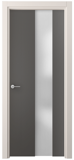 Дверь межкомнатная 4226 ПЭГФ САТ. Цвет ПЭТ графитовый. Материал ПЭТ. Коллекция Фридом. Картинка.