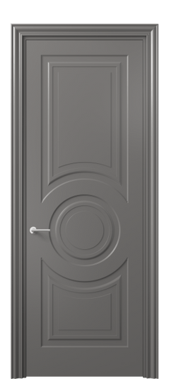 Дверь межкомнатная 8461 МКЛС. Цвет Матовый классический серый. Материал Гладкая эмаль. Коллекция Маскот. Картинка.