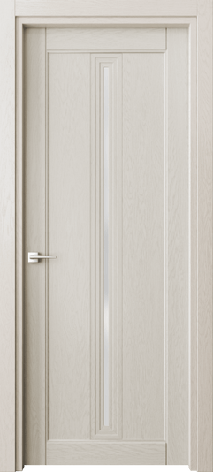 Дверь межкомнатная 6123 ДОС САТ. Цвет Дуб облачный серый. Материал Массив дуба эмаль. Коллекция Эго. Картинка.