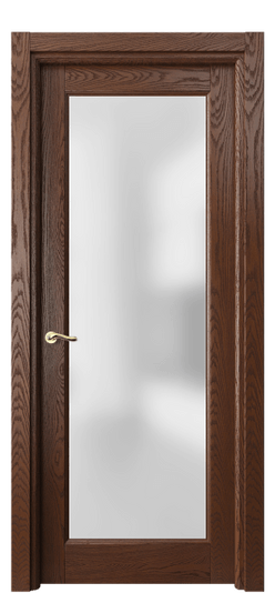 Дверь межкомнатная 0700 ДКЧ.Б САТ. Цвет Дуб коньячный брашированный. Материал Массив дуба брашированный. Коллекция Лигнум. Картинка.