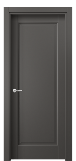 Дверь межкомнатная 1401 ПЭГФ. Цвет ПЭТ графитовый. Материал ПЭТ. Коллекция Галант. Картинка.