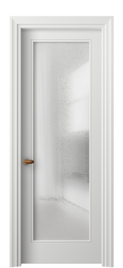 Дверь межкомнатная 8502 МССР LED. Цвет Матовый светло-серый. Материал Гладкая эмаль. Коллекция Эссе. Картинка.