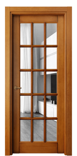 Дверь межкомнатная 6311 БСП Зеркало. Цвет Бук светлый с патиной. Материал Массив бука с патиной. Коллекция Тоскана Грильято. Картинка.