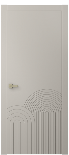 Дверь межкомнатная АКП 8059 МСБЖ Матовый светло-бежевый. Цвет Матовый светло-бежевый. Материал Гладкая эмаль. Коллекция Линия. Картинка.